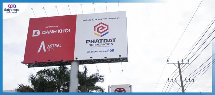 Xây dựng trụ quảng cáo lớn tại Thuận An - Bình Dương